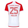 Oficiální Fotbalový Dres FC Bayern Mnichov Thomas Muller 25 Domácí 2023-24 pro Děti